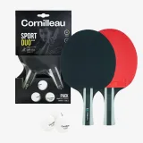 CORNILLEAU Súprava Pack Duo na stolný tenis 2 rakety a 3 loptičky konkávny tvar · záber 1