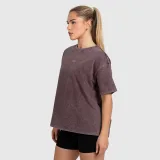 Dámské oversized tričko Iron Aesthetics Fit club, washed burgundy · záber 4