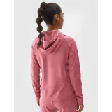 Dámská zateplená tréninková mikina se zipem 4F SWEATSHIRT FNK-WAW24TFSWF406-53S-DARK PINK · záber 4