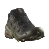 Pánská běžecká trailová obuv SALOMON Speedcross 6 GTX M black peat deep lichen green · záber 3