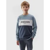 Chlapecká mikina 4F JUNIOR SWEATSHIRT-JWSS24TSWSM0923-34S-LIGHT BLUE · záber 2