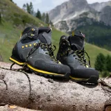 Pánská kotníková turistická obuv KAYLAND Vitrik Mid Gtx, Dark grey Yellow · záber 3