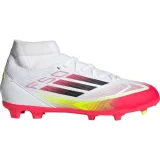 Chlapecké fotbalové kopačky outdoorové ADIDAS F50 League Mid Jr FG MG cloud white core black solar yellow · záber 2