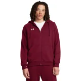 Pánská zateplená mikina se zipem UNDER ARMOUR UA Rival Fleece FZ Hoodie-RED · záber 1