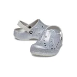 Dívčí kroksy (rekreační obuv) CROCS Baya Glitter Clog T silver · záber 5