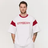Тениска Premium Heavyweight Varsity White - GymBeam - Размер: M | Тегло: 0,6132 g | Опаковка: 22 · záber 1