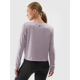Dámské tréninkové tričko s dlouhým rukávem 4F LONGSLEEVE FNK-WAW23TFLOF187-25S-GREY · záber 3