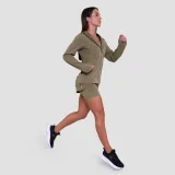 GymBeam Dámská běžecká bunda Pulse Vetiver - Velikost: M | Barva: Zelená | Hmotnost: 0,21 kg | Balení: 45 · záber 5