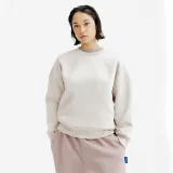 DECATHLON Dámska oversize mikina s okrúhlym výstrihom, béžová XL · záber 1
