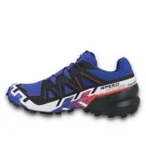 Pánska bežecká trailová obuv SALOMON Speedcross 6 GTX Equipe M surf web fiery red white · záber 4