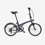 BTWIN Skladací bicykel Fold 500 tmavomodrý bez · záber 1