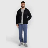 Pánský regular fleece s kapucí - černý · záber 2
