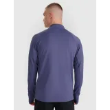 Pánská zateplená běžecká mikina s 1 2 zipem 4F SWEATSHIRT FNK M576-WAW25TFSWM576-32S-DENIM · záber 4