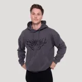 GymBeam Mikina Thorn Grey - Velikost: S | Barva: sivá | Hmotnost: 0,6317 kg | Balení: 30 · záber 7