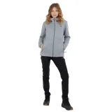 Dámska zateplená mikina so zipsom FUNDANGO Ara Fleece Jacket-745- grey heather · záber 3