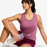 DECATHLON Dámske fitness tielko Ready 500 fialové S · záber 2