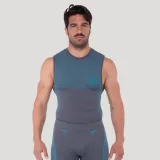 GymBeam OG1brezšivni top brez rokavov Grey/Blue - Velikost: S | Barva: sivá | Teža: 0,1673 g | Pakiranje: 110 · záber 1