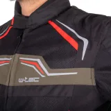 Letná moto bunda W-TEC Rovin Farba čierno-zeleno-červená, · záber 5