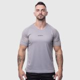Férfi sportpóló Iron Aesthetics Training, szürke · záber 2