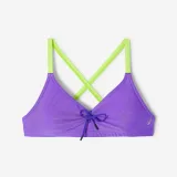 DECATHLON Vrchný diel dámskych plaviek Jana fialový M · záber 2