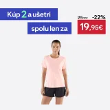 KIPRUN Dámske bežecké tričko Run 500 Dry priedušné ružové 2XL · záber 1
