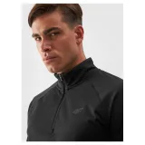 Pánská zateplená lyžařská mikina s 1 2 zipem 4F BRUSHED UNDERWEAR-WAW24UBRUM076-20S-DEEP BLACK · záber 2