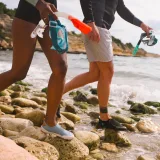 DECATHLON Obuv do vody Aquashoes Adjust Nava modro-sivá 36-37 · záber 2