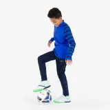 KIPSTA Detská futbalová mikina Viralto 1/2 zips modrá 4-5 r (103-112 cm) · záber 2