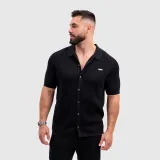 Pánska pletená košeľa Iron Aesthetics Vibe, zelená · záber 2