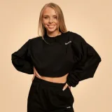 BeastPink Dámská mikina Cropped Bliss Black - Velikost: XS | Barva: čierna | Pohlavie: Dámské | Hmotnost: 0,36 kg | Balení: 50 · záber 11