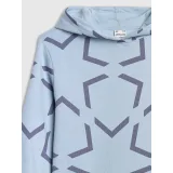 Dievčenská mikina s kapucňou 4F JUNIOR SWEATSHIRT F1937-4FJWAW25TSWSF1937-34A-LIGHT BLUE ALLOVER · záber 3