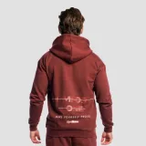 Суичър с качулка и цип Zone Cherrywood - GymBeam - Размер: S | Тегло: 0,74 g | Опаковка: 24 · záber 1