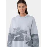 Dámská turistická mikina s kapucí 4F WOMENS SWEATSHIRT BLD013-34S-LIGHT BLUE · záber 4