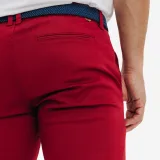 INESIS Pánske golfové chino šortky MW500 bavlnené bordové M · záber 2