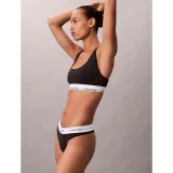 Dámske nohavičky CALVIN KLEIN Thong Icon Cotton Modal seamless emblem black ashford gray · záber 3