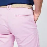 INESIS Pánske bavlnené golfové chino šortky MW500 svetloružové 3XL · záber 2