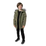 Chlapecká bunda 4F JUNIOR BOYS JACKET JKUM001-43S-KHAKI · záber 2