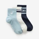 DECATHLON Členkové ponožky 3 páry modro-biele 39-42 · záber 1