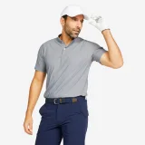 INESIS Pánska golfová polokošeľa s krátkym rukávom WW900 sivá 3XL · záber 1
