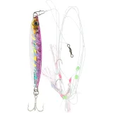 CAPERLAN Súprava montáže s pierkami + casting Jig SW ETU Biastos 80 g na morský rybolov bez · záber 2