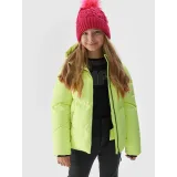 Dívčí lyžařská bunda 4F JUNIOR TECHNICAL JACKET-JAW23TTJAF293-72N-LEMON NEON · záber 2