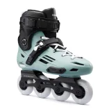 OXELO Kolieskové in-line freeridové korčule MF500 HardBoot svetlá kaki 36 · záber 1