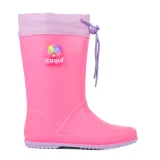 Dívčí gumáky COQUI Rainy Collar light fuchsia light lila flash · záber 2