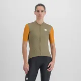 Dámský cyklistický dres s krátkým rukávem SPORTFUL Checkmate w jersey, dark gold berry blue · záber 2