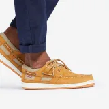 DECATHLON Pánska obuv Clipper na loď kožená hnedá 40 · záber 1