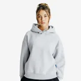 DECATHLON Dámska mikina s kapucňou Elementals sivá melírovaná 2XL · záber 1