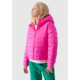 Dívčí bunda 4F JUNIOR DOWN JACKET-JWAW24TDJAF449-55S-HOT PINK · záber 3