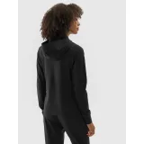 Dámská zateplená tréninková mikina se zipem 4F SWEATSHIRT FNK-WAW24TFSWF406-20S-DEEP BLACK · záber 3