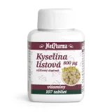 MEDPHARMA Kyselina listová 800 µg forte 107 tabliet · záber 2