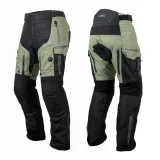 Moto nohavice W-TEC Karmal Farba čierno-olivovo zelená, · záber 2